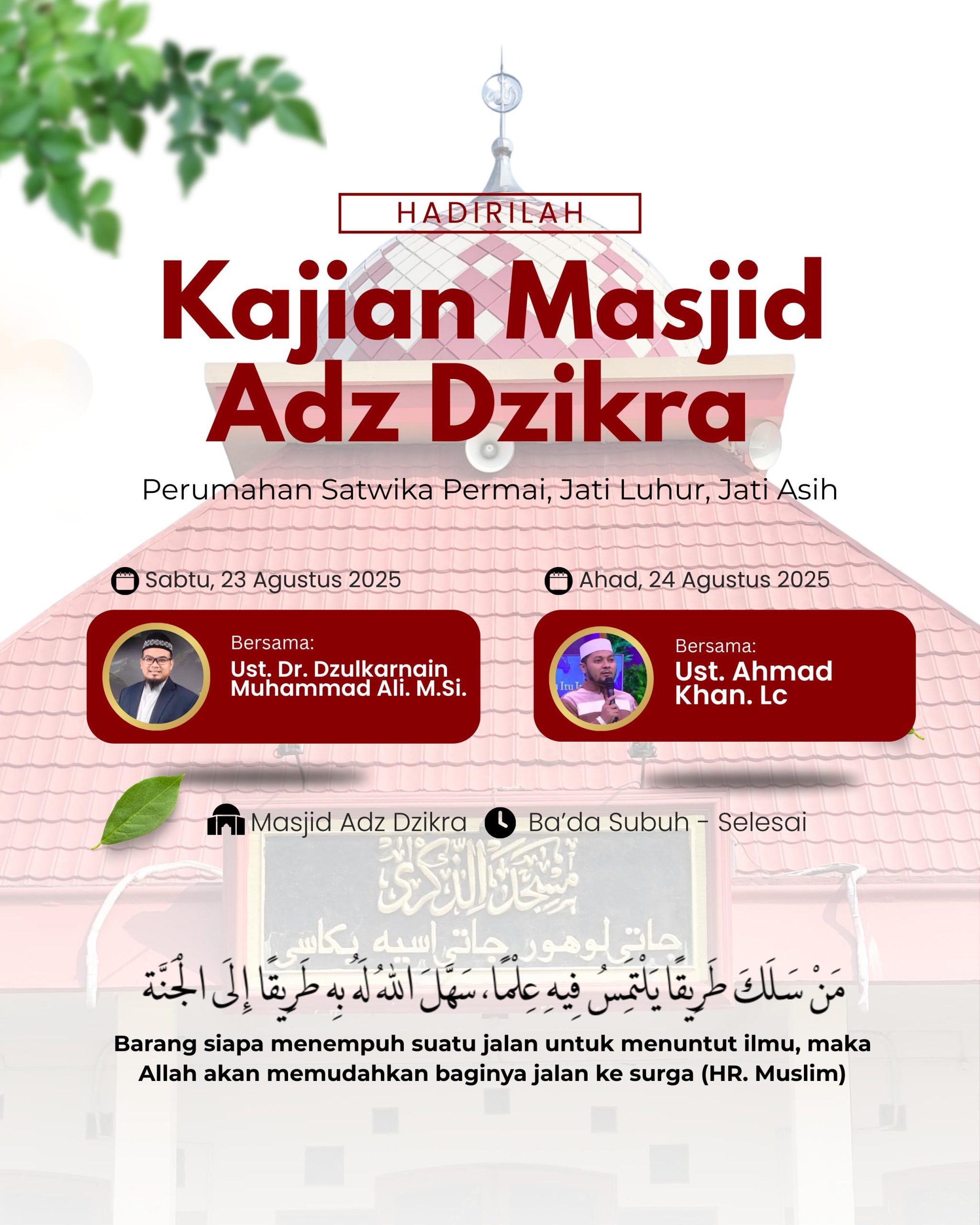 Kajian Sabtu dan Ahad